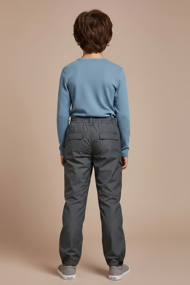 Pantalon De Pluie Gris Imperméable Enfant Léger - Polyester - vue 2