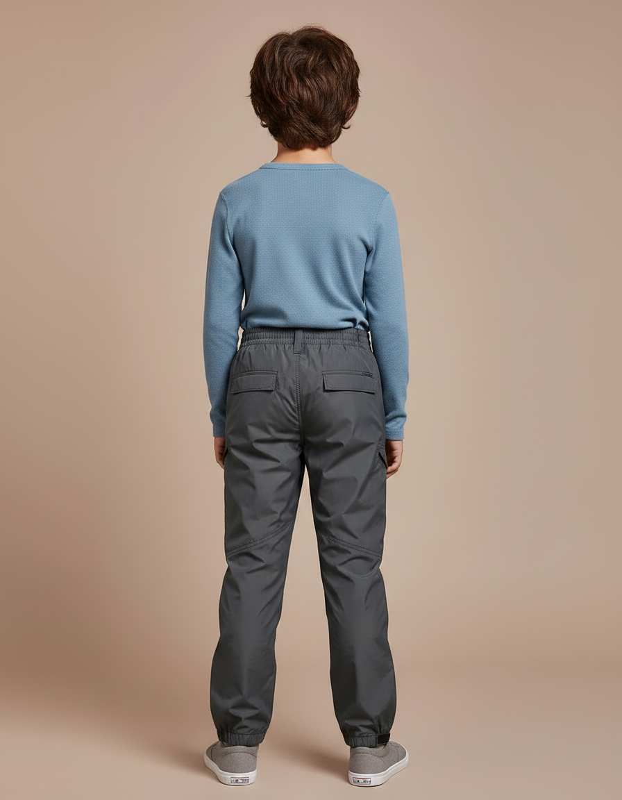 Pantalon De Pluie Gris Imperméable Enfant Léger - Polyester - vue 2