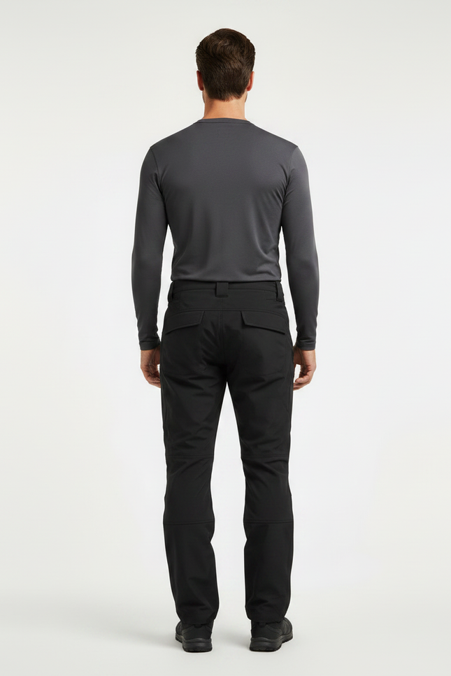 Pantalon VTT Pluie - Noir Polyester - vue 2