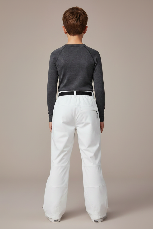 Pantalon De Pluie Blanc Enfant Ski Ceinturé - Polyester - vue 2