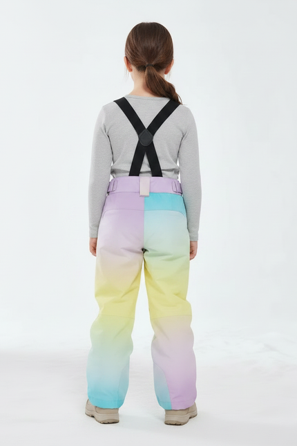 Pantalon De Pluie Dégradé Enfant Imperméable Ski Hiver - Multicolore Polyester - vue 2