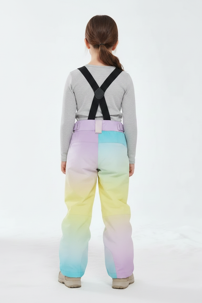 Pantalon De Pluie Dégradé Enfant Imperméable Ski Hiver - Multicolore Polyester - vue 2