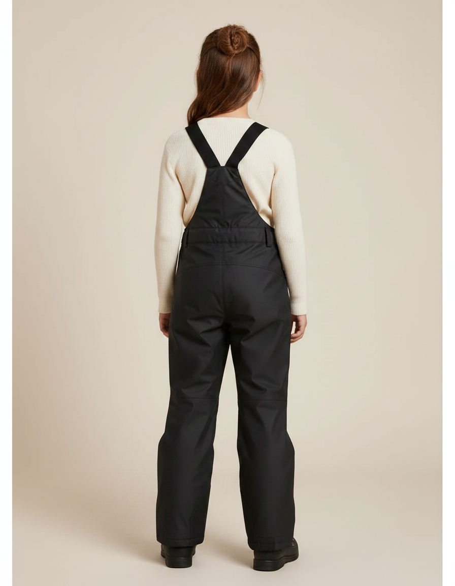 Pantalon De Pluie Noir Salopette Imperméable Enfant Hiver - Polyester - vue 2