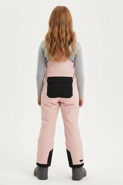 Pantalon De Pluie Rose Bretelles Imperméable Enfant Hiver - Polyester - vue 2