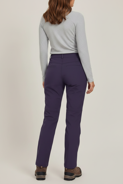 Pantalon De Pluie Violet Doublé Polaire Imperméable Femme - Polyester - vue 2