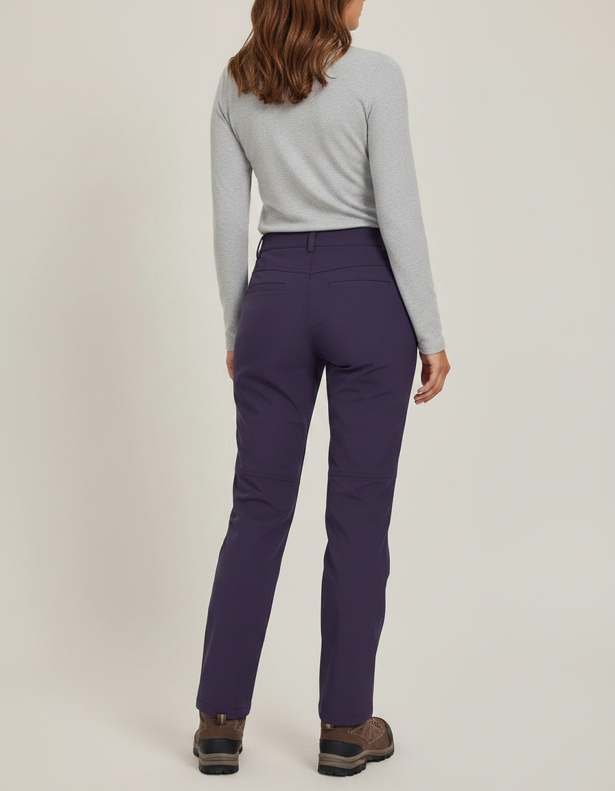Pantalon De Pluie Violet Doublé Polaire Imperméable Femme - Polyester - vue 2