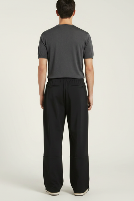 Pantalon De Pluie Noir Ample Décontracté Homme - Polyester - vue 2