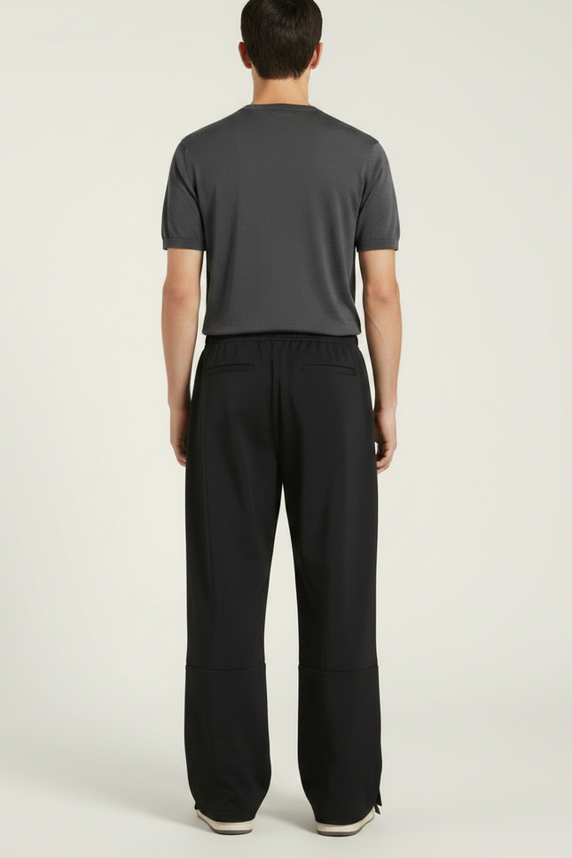 Pantalon De Pluie Noir Ample Décontracté Homme - Polyester - vue 2