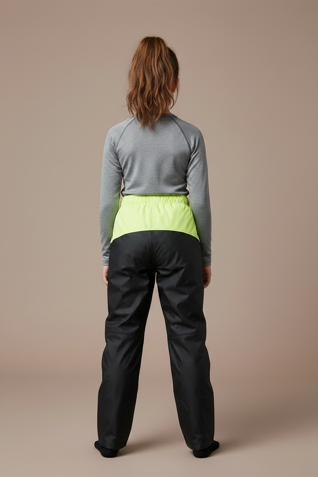Pantalon De Pluie Noir Imperméable Enfant Ajustable Sportif - Polyester - vue 2