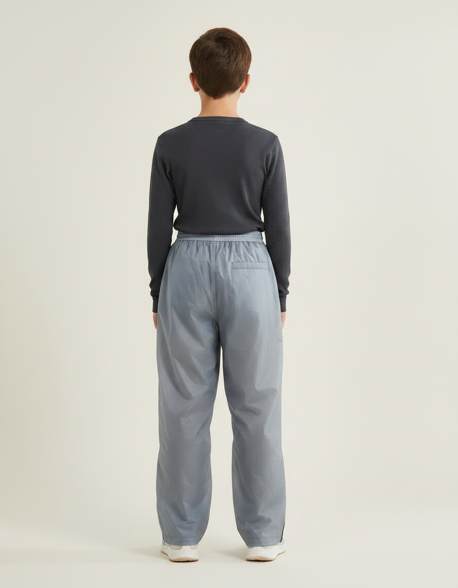 Pantalon De Pluie Gris Ample Imperméable Enfant Sport - Polyester - vue 2