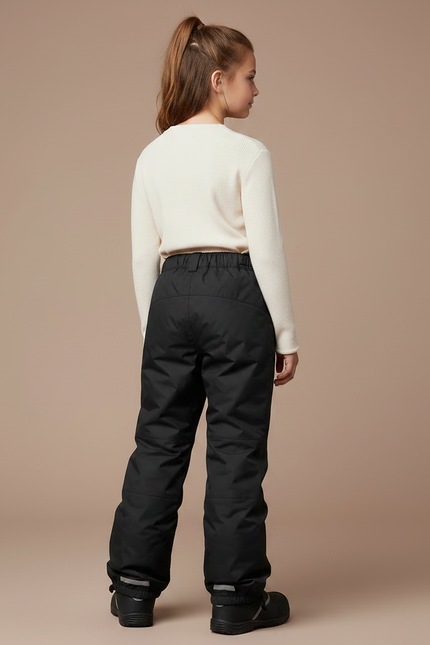 Pantalon De Pluie Noir Imperméable Enfant Ski Hiver - Polyester - vue 2