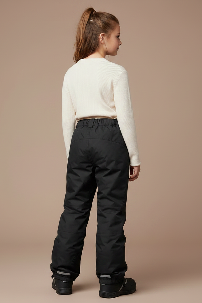 Pantalon De Pluie Noir Imperméable Enfant Ski Hiver - Polyester - vue 2