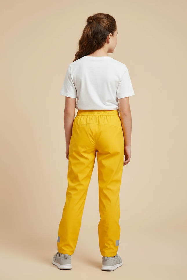Pantalon De Pluie Jaune Imperméable Réfléchissant Enfant - Polyester - vue 2