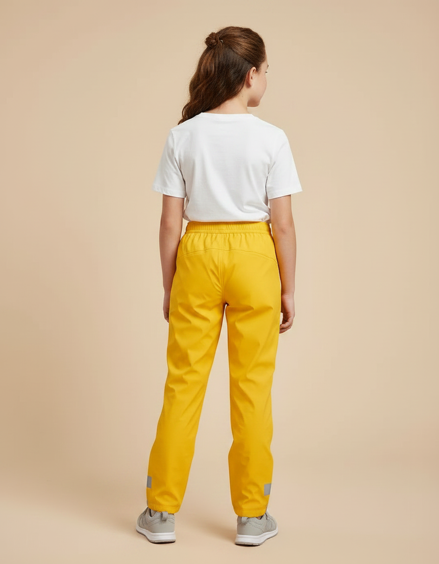 Pantalon De Pluie Jaune Imperméable Réfléchissant Enfant - Polyester - vue 2