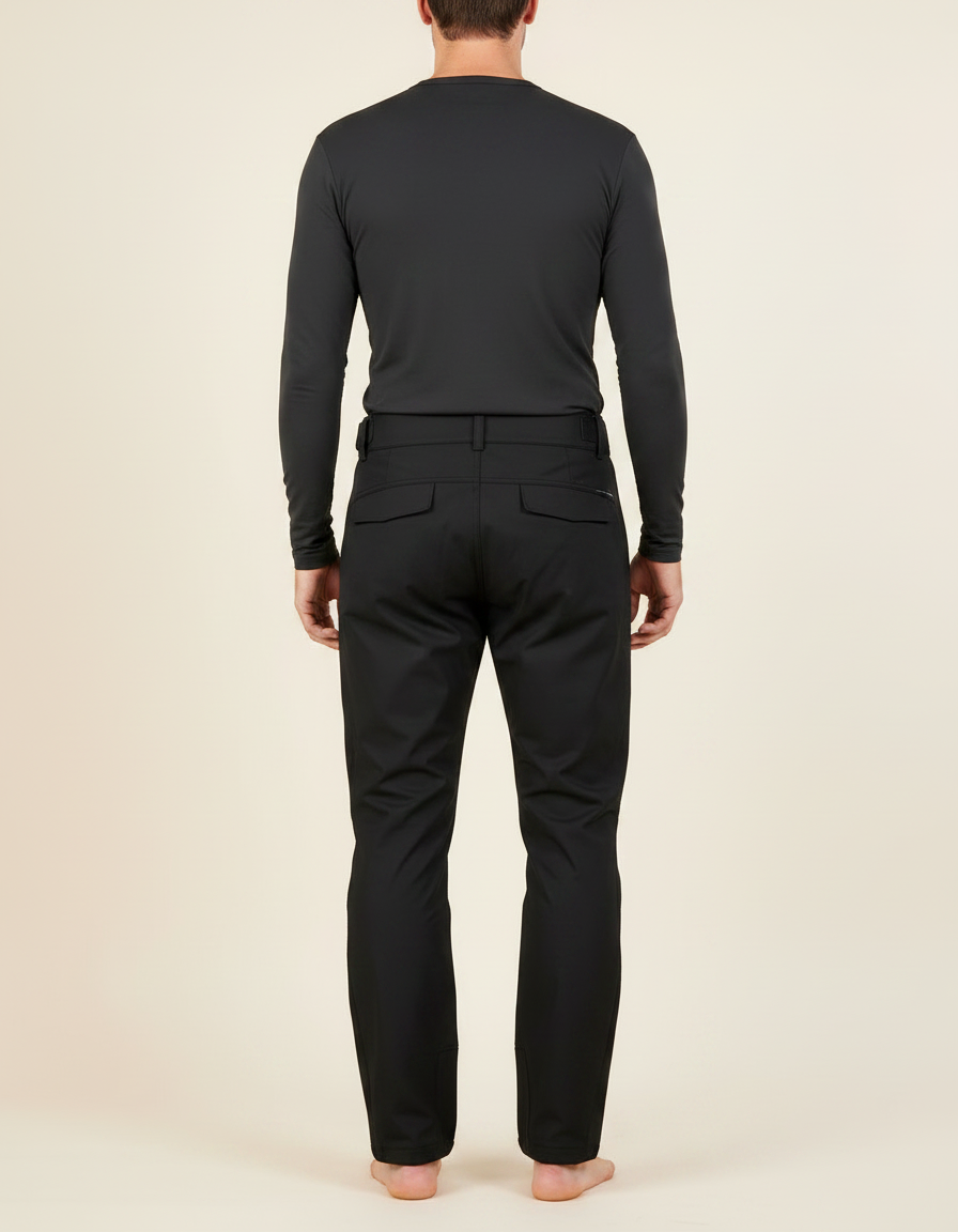 Pantalon De Pluie Noir Homme Imperméable Coupe-Vent Cargo - Polyester - vue 2