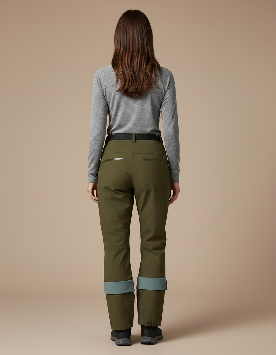 Pantalon Pluie Chaud - Kaki Polyester - vue 2