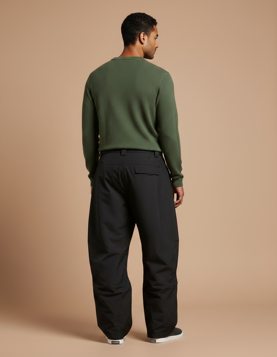Pantalon Pluie Grande Taille - Noir Polyester - vue 2