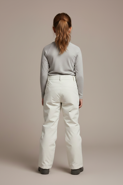 Pantalon De Pluie Crème Imperméable Enfant Ski Hiver - Blanc Polyester - vue 2