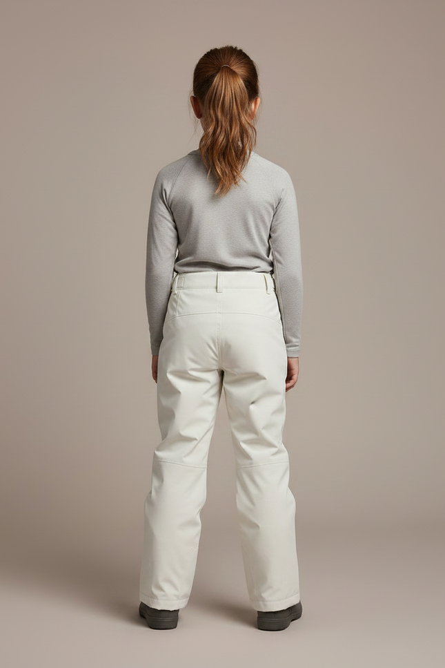 Pantalon De Pluie Crème Imperméable Enfant Ski Hiver - Blanc Polyester - vue 2
