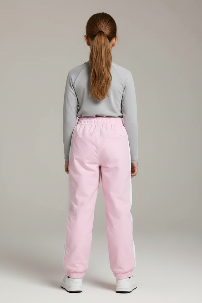 Pantalon De Pluie Rose Imperméable Enfant Hiver Ski - Polyester - vue 2