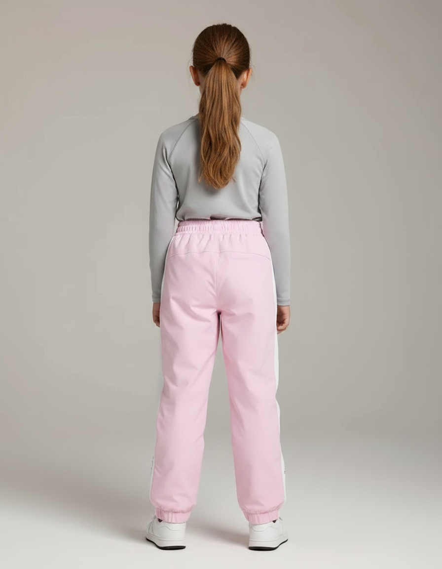 Pantalon De Pluie Rose Imperméable Enfant Hiver Ski - Polyester - vue 2