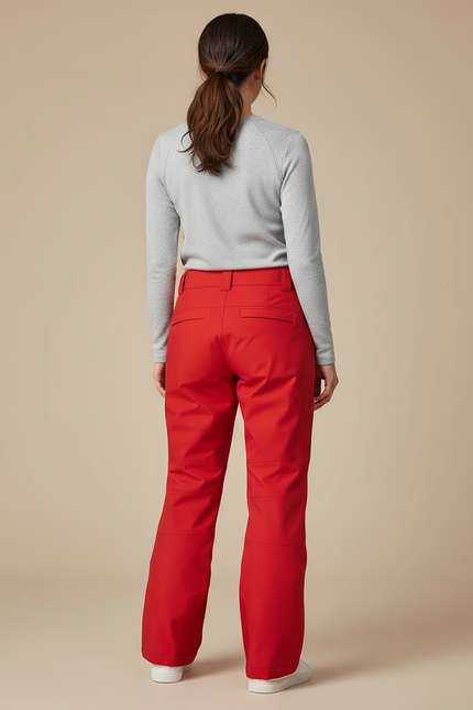 Pantalon De Pluie Rouge Ample Imperméable Ski Femme - Polyester - vue 2