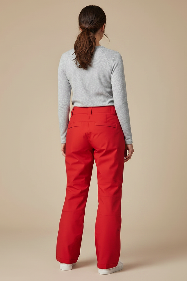 Pantalon De Pluie Rouge Ample Imperméable Ski Femme - Polyester - vue 2