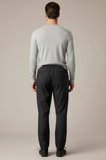 Pantalon Pluie Homme - Noir Polyester - vue 2