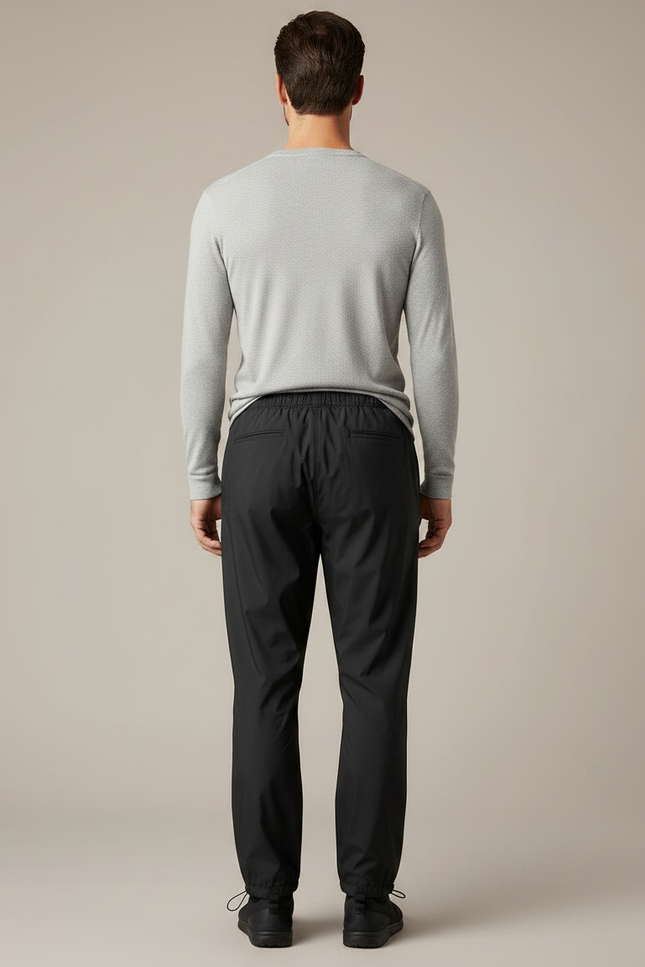 Pantalon Pluie Homme - Noir Polyester - vue 2