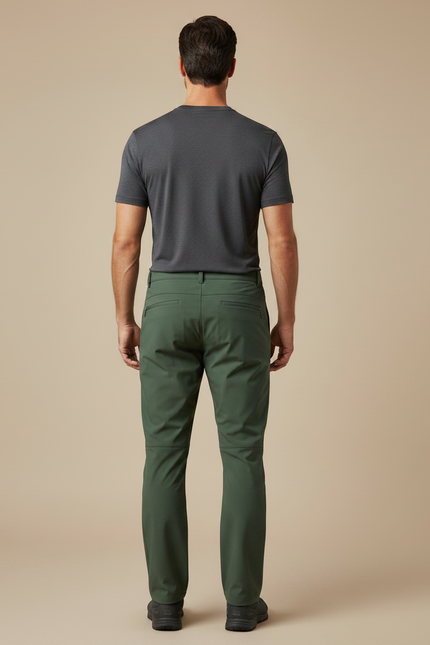 Pantalon De Pluie Vert Militaire Ample Imperméable Homme - Polyester - vue 2