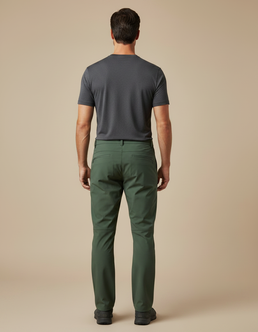 Pantalon De Pluie Vert Militaire Ample Imperméable Homme - Polyester - vue 2