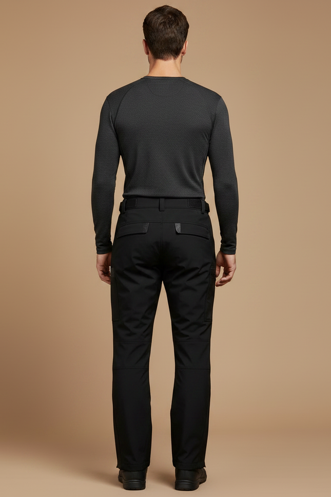 Pantalon De Pluie Noir Imperméable Homme Moto Renforcé - Polyester - vue 2
