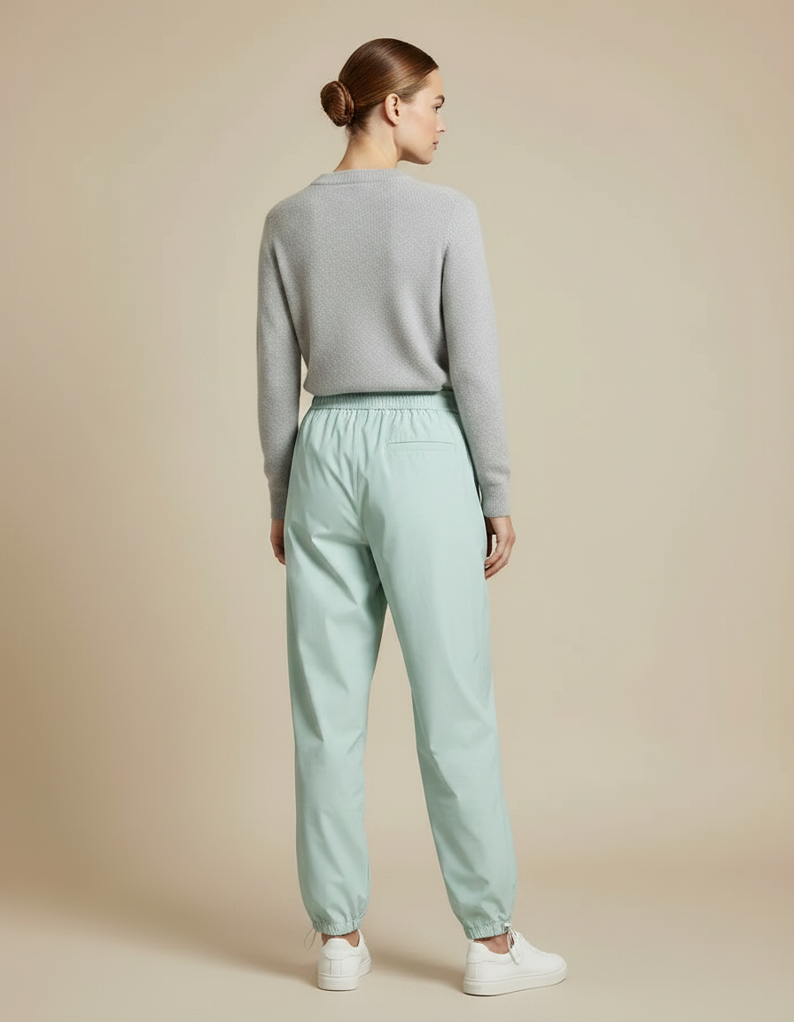 Pantalon De Pluie Vert Menthe Ample Léger Femme - Polyester - vue 2