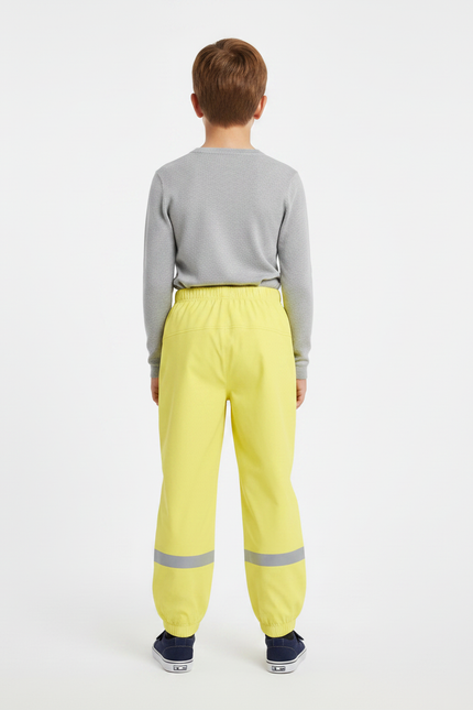 Pantalon De Pluie Jaune Fluo - Polyester - vue 2