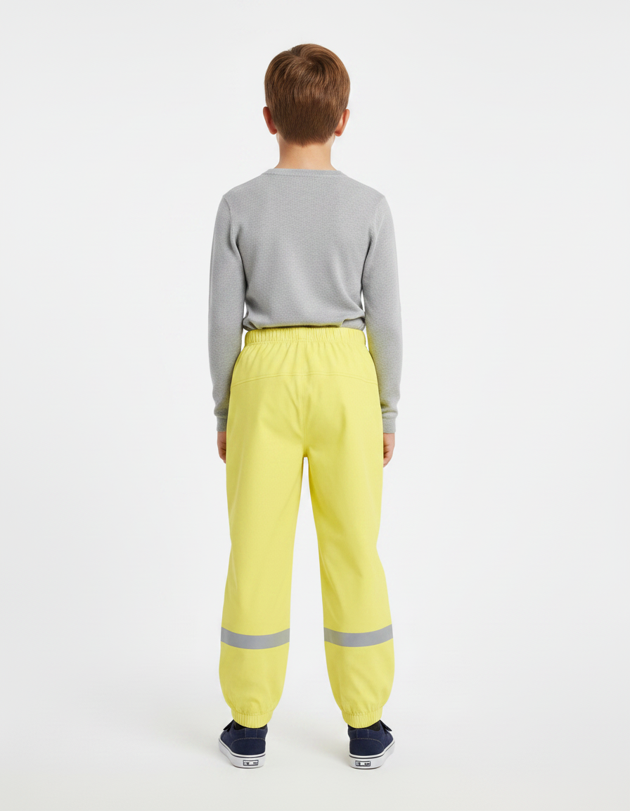 Pantalon De Pluie Jaune Fluo - Polyester - vue 2