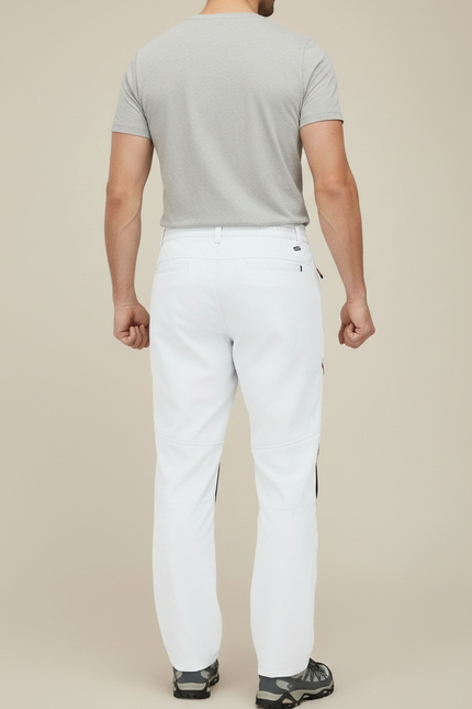 Pantalon De Pluie Blanc Softshell Imperméable Randonnée Homme - Polyester - vue 2