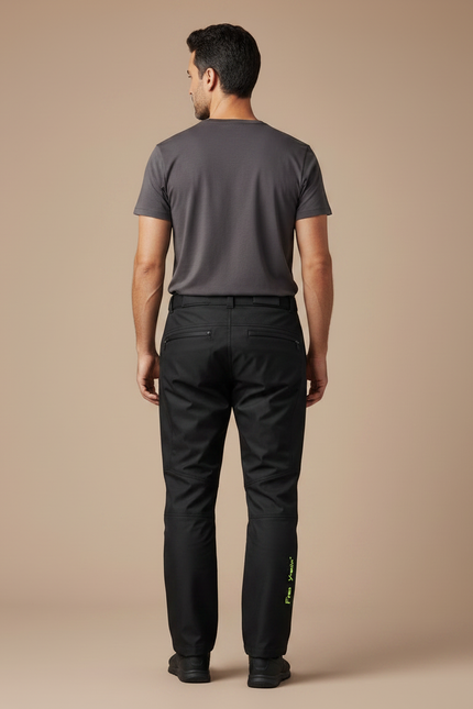 Pantalon Pluie Moto Doublure Amovible - Noir Polyester - vue 2
