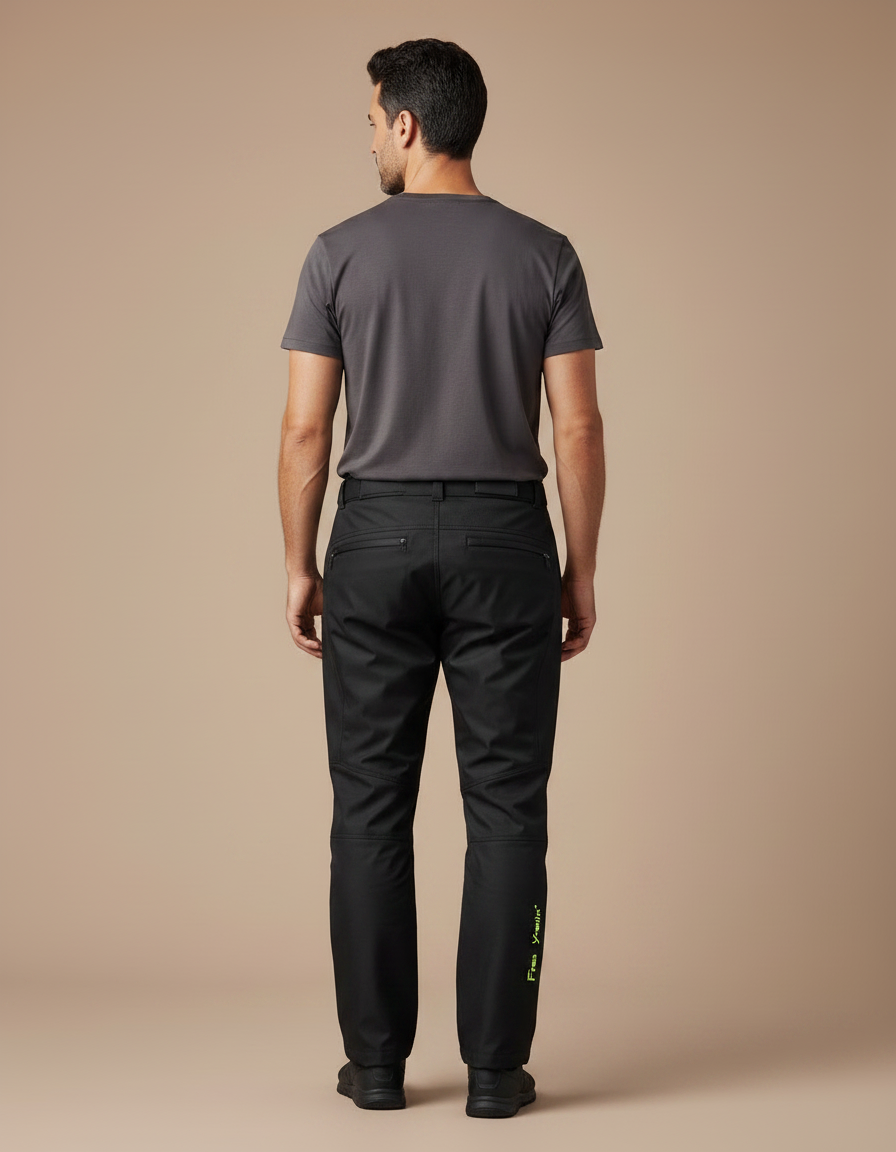 Pantalon Pluie Moto Doublure Amovible - Noir Polyester - vue 2