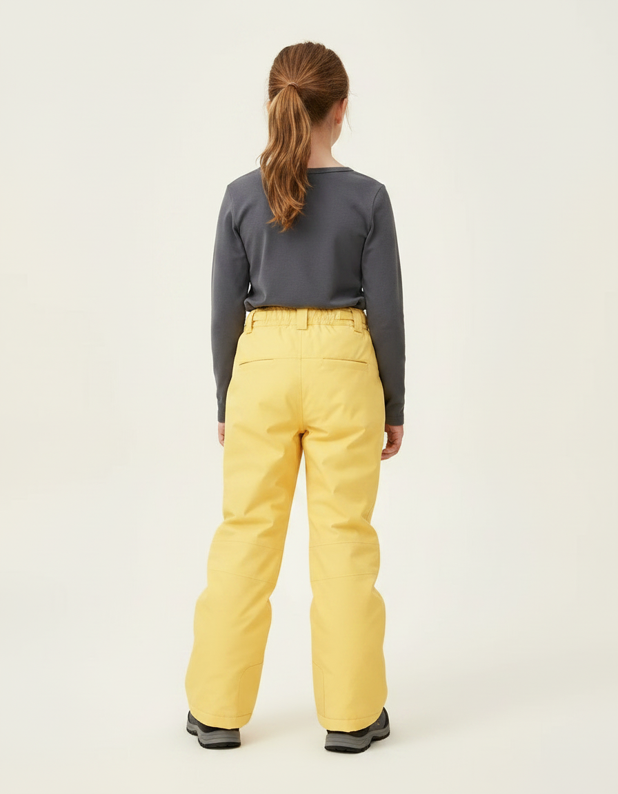 Pantalon De Pluie Jaune Imperméable Enfant Ski Hiver - Polyester - vue 2