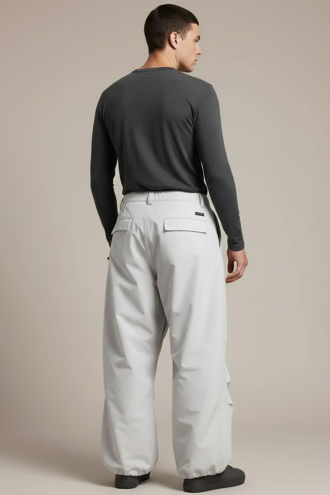 Pantalon De Pluie Gris Imperméable Ample Homme Décontracté - Polyester - vue 2