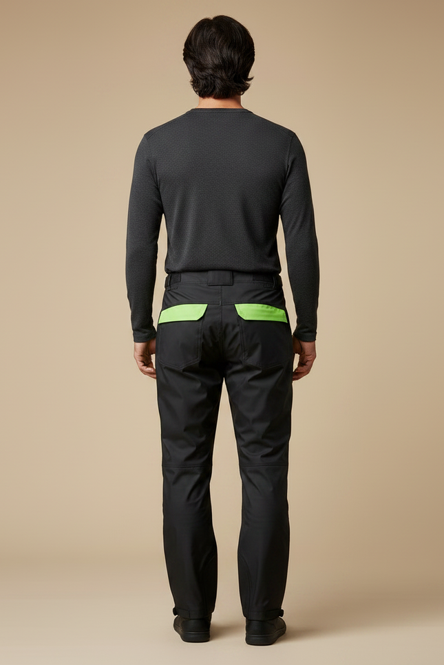 Sur-pantalon Coupe-pluie Imperméable Vélo Gravel - Noir Polyester - vue 2