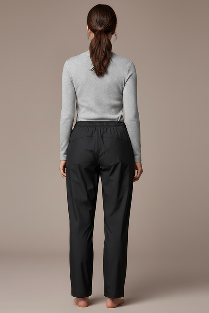 Pantalon De Pluie Noir Ample Imperméable Décontracté Femme - Polyester - vue 2