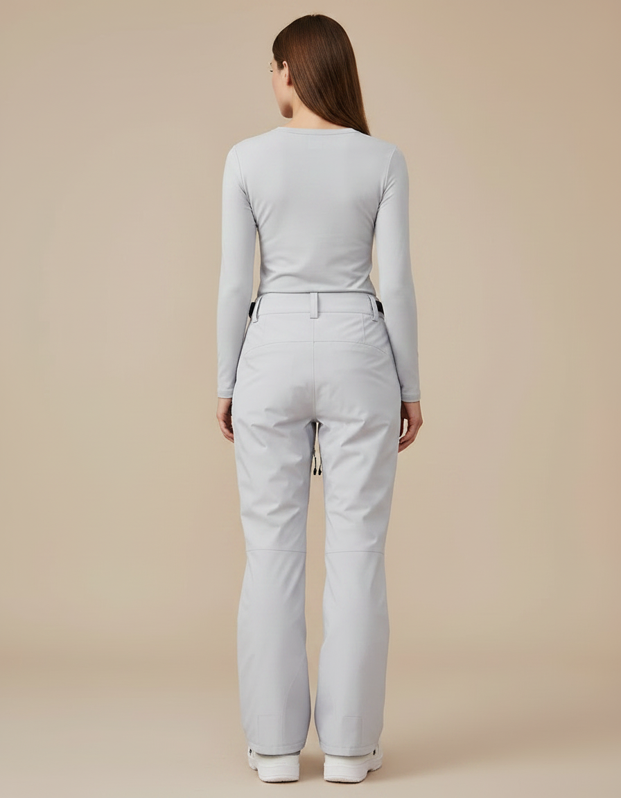 Pantalon De Pluie Gris Clair Ample Imperméable Ski - Polyester - vue 2
