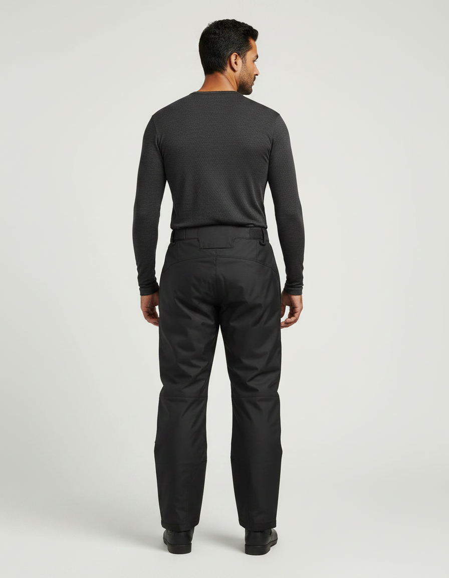 Pantalon De Pluie Noir Imperméable Coupe-Vent Homme Moto - Polyester - vue 2