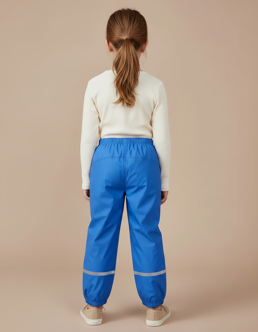 Pantalon Pluie Haute Visibilité - Bleu Polyester - vue 2