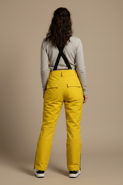 Pantalon De Pluie Jaune Salopette Imperméable Femme Ski - Polyester - vue 2