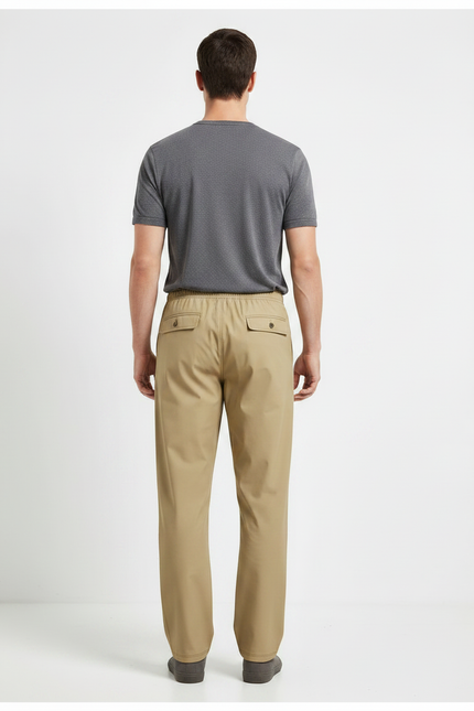 Pantalon De Pluie Kaki Ample Décontracté Homme - Polyester - vue 2