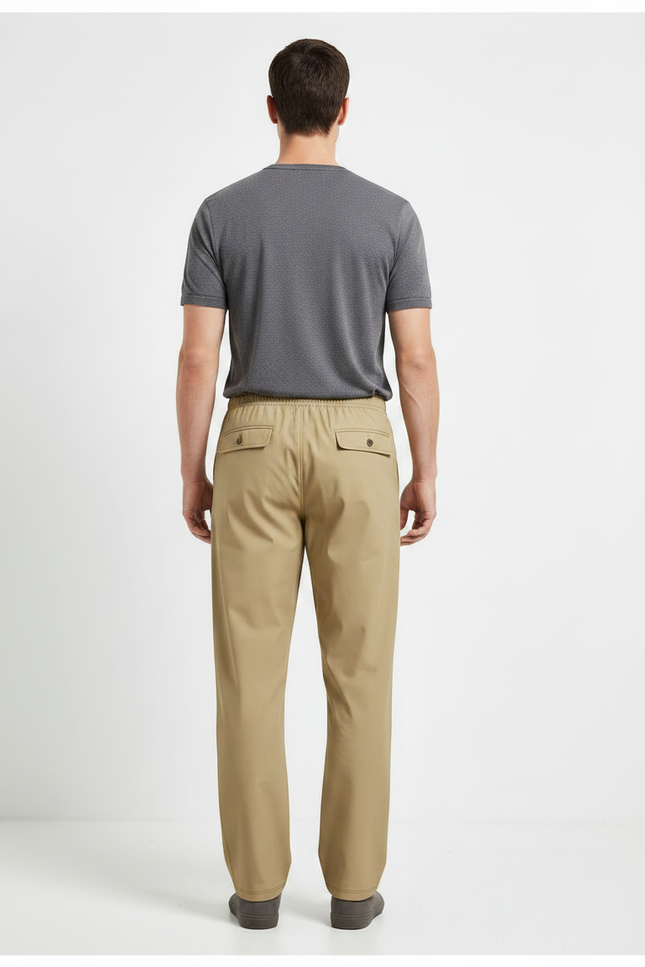 Pantalon De Pluie Kaki Ample Décontracté Homme - Polyester - vue 2