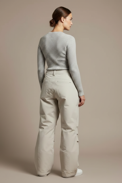 Pantalon De Pluie Beige Ample Décontracté Femme - Polyester - vue 2