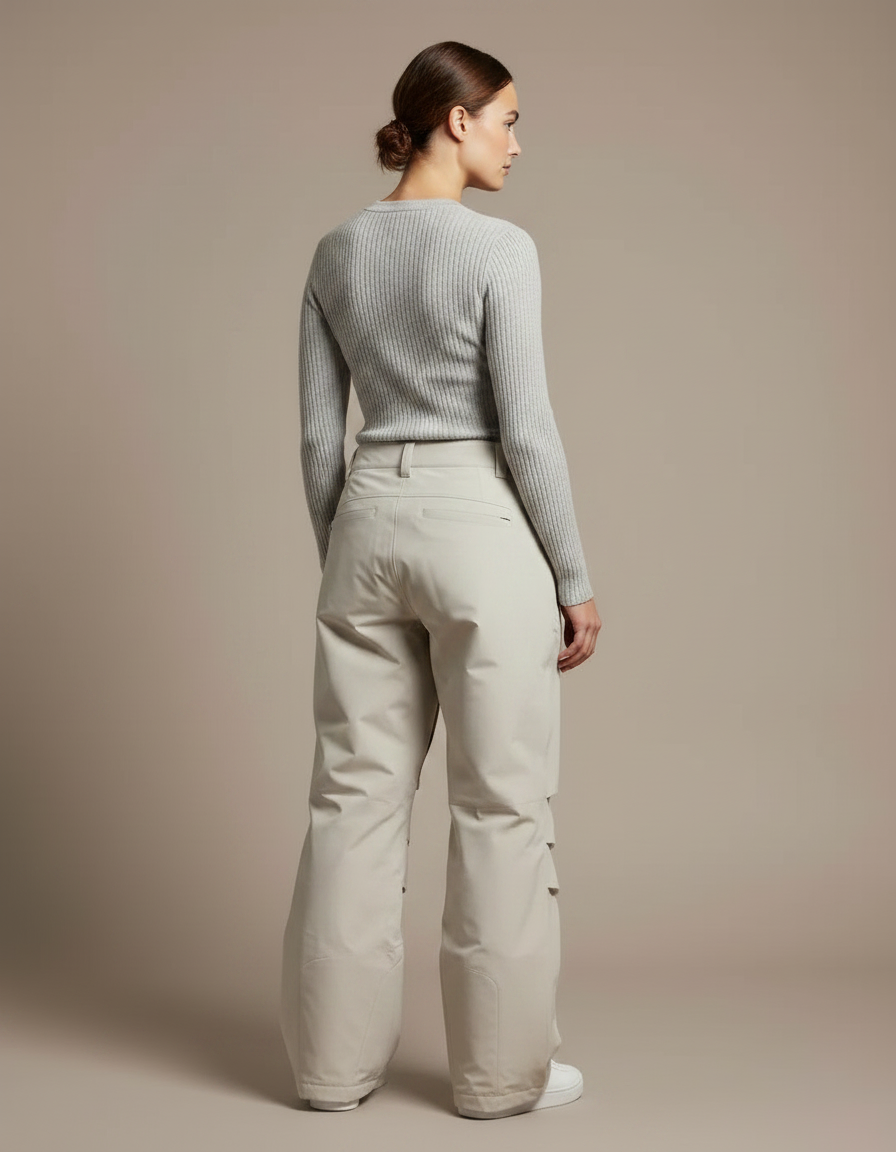 Pantalon De Pluie Beige Ample Décontracté Femme - Polyester - vue 2